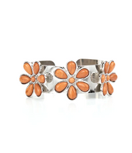 Load image into Gallery viewer, Desert Flower Patch Brown Cuff