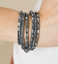 Load image into Gallery viewer, Welcome to the Fashion Show Silver Double Wrap