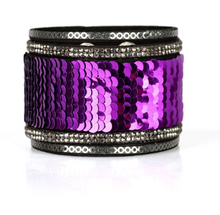 Load image into Gallery viewer, Heads or Mermaid Tails Purple Wrap