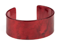 Load image into Gallery viewer, Glaze Over Red Acrylic Cuff