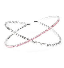 Load image into Gallery viewer, Chicly Crisscrossed Pink Cuff