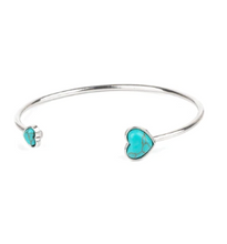 Load image into Gallery viewer, Romantically Rustic Blue Cuff