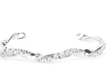Load image into Gallery viewer, Twinkling Twist White Cuff