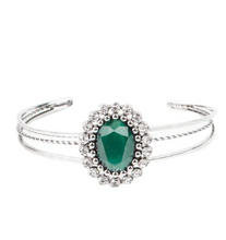 Load image into Gallery viewer, Prismatic Flower Patch Green Cuff