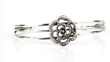 Load image into Gallery viewer, Rosy Repose Silver Cuff