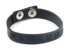 Load image into Gallery viewer, Life Is Tough Black Wrap