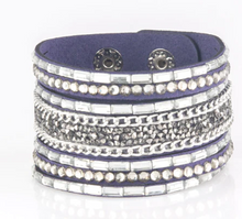 Load image into Gallery viewer, Rhinestone Rumble Blue Wrap