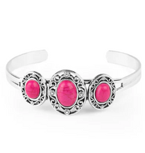 Load image into Gallery viewer, Stone Sage Pink Cuff