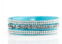 Load image into Gallery viewer, Mega Glam Blue Wrap