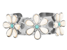 Load image into Gallery viewer, Desert Flower Patch Multi Cuff Bracelet