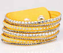 Load image into Gallery viewer, Guitars and Glitter Yellow Wrap