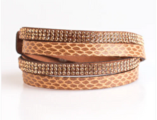 Load image into Gallery viewer, Put Your Beast Foot Forward Brown Double Wrap