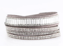 Load image into Gallery viewer, Just In Showtime Silver Double Wrap
