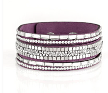 Load image into Gallery viewer, Rebel In Rhinestones Purple Wrap