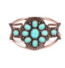 Load image into Gallery viewer, Wistfully Western Copper Cuff