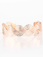 Load image into Gallery viewer, Braided Brilliance Rose Gold Cuff
