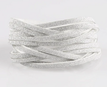 Load image into Gallery viewer, Shameless Shimmer White Double Wrap