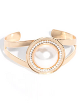 Load image into Gallery viewer, Put On The Glitz Gold Cuff