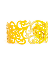 Load image into Gallery viewer, Vine and Dash Yellow Cuff