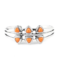 Load image into Gallery viewer, Tribal Triad Orange Cuff
