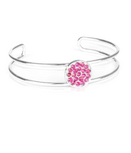 Load image into Gallery viewer, Dial Up The Dazzle Pink Cuff