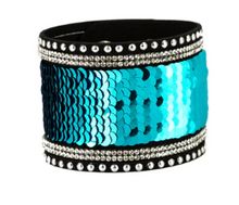 Load image into Gallery viewer, Mermaids Have More Fun Bright Blue Wrap
