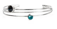 Load image into Gallery viewer, Your Place Or Mine Blue Cuff