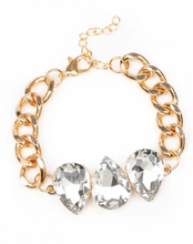 Load image into Gallery viewer, Bring the Bling Gold Cuff