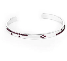Load image into Gallery viewer, Dainty Dazzle Purple Cuff