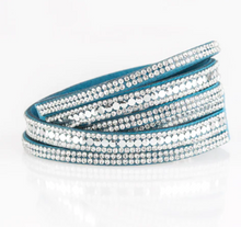 Load image into Gallery viewer, Rock Star Attitude Blue Double Wrap