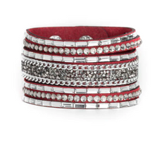 Load image into Gallery viewer, Rhinestone Rumble Red Wrap