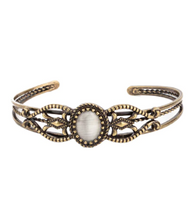 Load image into Gallery viewer, Wait and Seer Brass Cuff