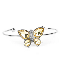 Load image into Gallery viewer, Butterfly Beatitude Yellow Cuff