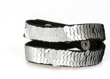 Load image into Gallery viewer, Under the Sequins Silver Double Wrap