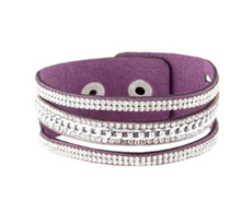 Load image into Gallery viewer, Rollin In Rhinestones Purple Wrap