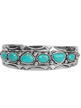 Load image into Gallery viewer, Saguaro Sultan Blue Cuff
