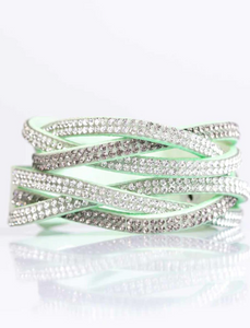 Send in the Sparkle Green Double Wrap