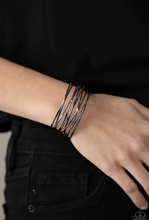 Load image into Gallery viewer, Nerves of Steel Black Cuff