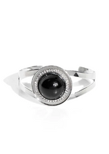 Load image into Gallery viewer, Put On The Glitz Black Cuff