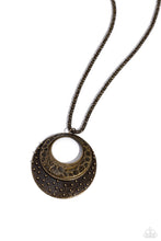 Load image into Gallery viewer, Texture Trio Brass Necklace