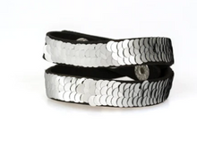 Load image into Gallery viewer, Under The Sequins Black Double Wrap