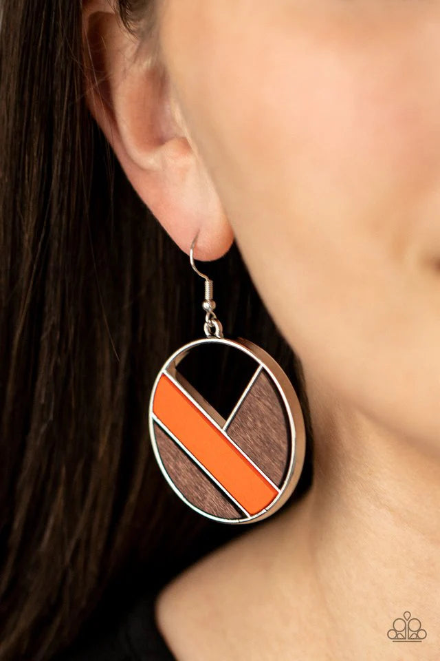 Don’t Be MODest Orange Earring