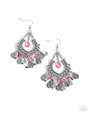 Load image into Gallery viewer, Musical Gardens Pink Earrings