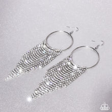 Load image into Gallery viewer, Streamlined Shimmer White Earrings
