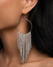 Load image into Gallery viewer, Streamlined Shimmer White Earrings