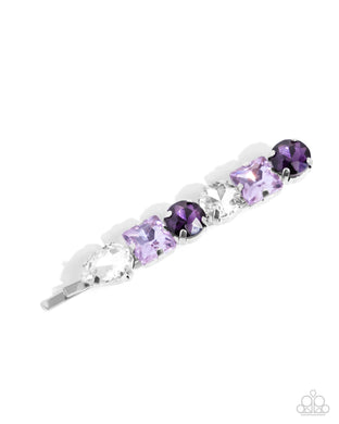 Emblazoned Elegance Purple Hair Clip