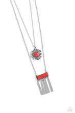 Load image into Gallery viewer, Sunburst Rustica Red Necklace