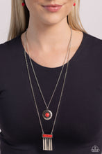 Load image into Gallery viewer, Sunburst Rustica Red Necklace