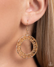 Load image into Gallery viewer, Vineyard Valentine Gold Earrings