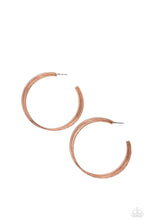 Load image into Gallery viewer, Candescent Curves Copper Hoops Earrings